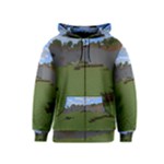 Minecraft Strange Land Formations Kids Zipper Hoodie