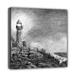 Frank Clark Lighthouse -AveHurley ArtRevu.com- Mini Canvas 8  x 8  (Stretched)