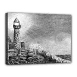 Frank Clark Lighthouse -AveHurley ArtRevu.com- Canvas 16  x 12  (Stretched)
