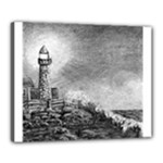 Frank Clark Lighthouse -AveHurley ArtRevu.com- Canvas 20  x 16  (Stretched)