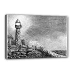 Frank Clark Lighthouse -AveHurley ArtRevu.com- Canvas 18  x 12  (Stretched)