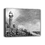 Frank Clark Lighthouse -AveHurley ArtRevu.com- Deluxe Canvas 16  x 12  (Stretched) 