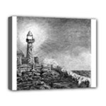 Frank Clark Lighthouse -AveHurley ArtRevu.com- Deluxe Canvas 20  x 16  (Stretched)