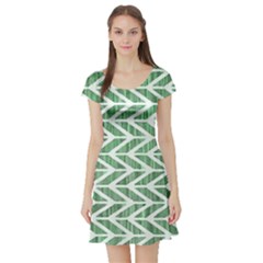 Short Sleeve Skater Dress Front Short Sleeve Skater Dress Front