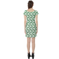 Short Sleeve Skater Dress Back Short Sleeve Skater Dress Back