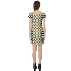 Short Sleeve Skater Dress Back Short Sleeve Skater Dress Back