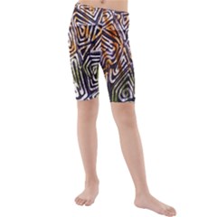 Kids  Mid Length Swim Shorts 