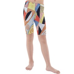 Kids  Mid Length Swim Shorts 