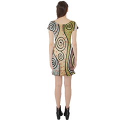 Short Sleeve Skater Dress Back Short Sleeve Skater Dress Back