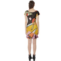 Short Sleeve Skater Dress Back Short Sleeve Skater Dress Back