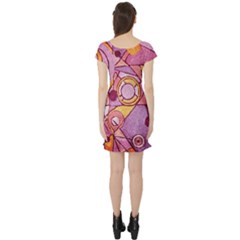 Short Sleeve Skater Dress Back Short Sleeve Skater Dress Back