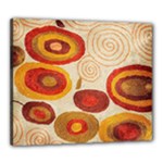 Abstract Ivory Swirls and Circles Art