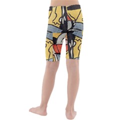 Kids  Mid Length Swim Shorts 