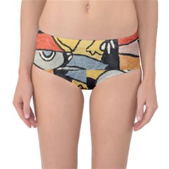 Mid-Waist Bikini Bottoms 