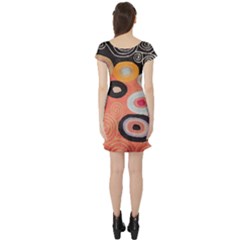 Short Sleeve Skater Dress Back Short Sleeve Skater Dress Back