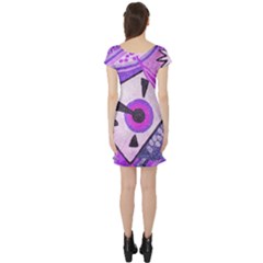 Short Sleeve Skater Dress Back Short Sleeve Skater Dress Back