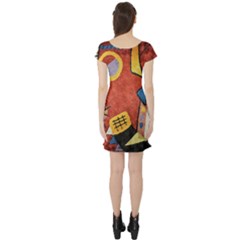 Short Sleeve Skater Dress Back Short Sleeve Skater Dress Back