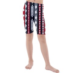 Kids  Mid Length Swim Shorts 