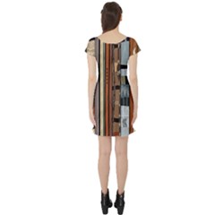 Short Sleeve Skater Dress Back Short Sleeve Skater Dress Back