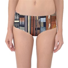 Mid-Waist Bikini Bottoms 