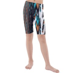 Kids  Mid Length Swim Shorts 