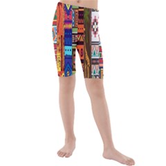 Kids  Mid Length Swim Shorts 