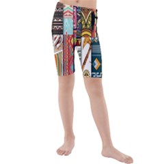 Kids  Mid Length Swim Shorts 