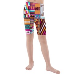 Kids  Mid Length Swim Shorts 