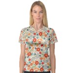 1 (13) Women s V-Neck Sport Mesh Tee
