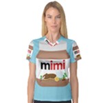 Image Women s V-Neck Sport Mesh Tee