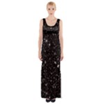 black white Stars Maxi Thigh Split Dress