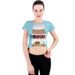 Image Crew Neck Crop Top
