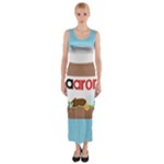 Image Fitted Maxi Dress