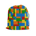plastic blocks Drawstring Pouch (XL)