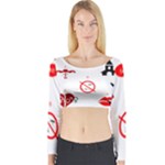 Ten Commandments Long Sleeve Crop Top (Tight Fit)