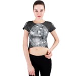 Discoball Crew Neck Crop Top