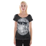 Discoball Women s Cap Sleeve Top