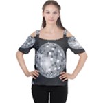 Discoball Women s Cutout Shoulder Tee