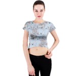 Shabby Chic Crew Neck Crop Top
