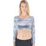 Shabby Chic Long Sleeve Crop Top (Tight Fit)