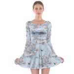 Shabby Chic Long Sleeve Skater Dress