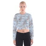 Shabby Chic Women s Cropped Sweatshirt
