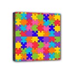 Autism Jigsaw Puzzle Mini Canvas 4  x 4  (Stretched)