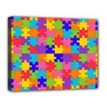 Autism Jigsaw Puzzle Canvas 14  x 11  (Stretched)