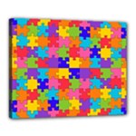 Autism Jigsaw Puzzle Canvas 20  x 16  (Stretched)