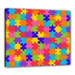 Autism Jigsaw Puzzle Canvas 24  x 20  (Stretched)