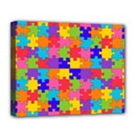 Autism Jigsaw Puzzle Deluxe Canvas 20  x 16  (Stretched)