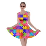 Autism Jigsaw Puzzle Skater Dress
