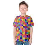 Autism Jigsaw Puzzle Kid s Cotton Tee