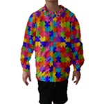 Autism Jigsaw Puzzle Hooded Wind Breaker (Kids)